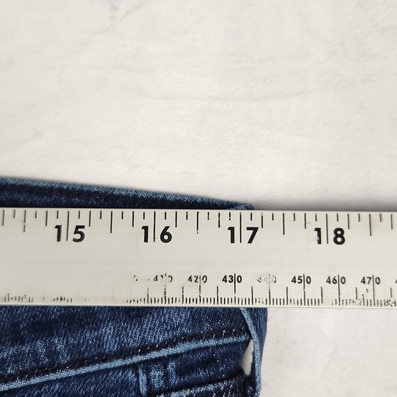 AYR Jeans Womens Size 34L The Pop Straight Leg High Rise Blue Denim Pants - Picture 8 of 10